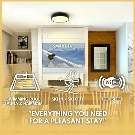 6 8 Personnes, Balcon Vue Montagne, Aux Pieds Lägenhet *